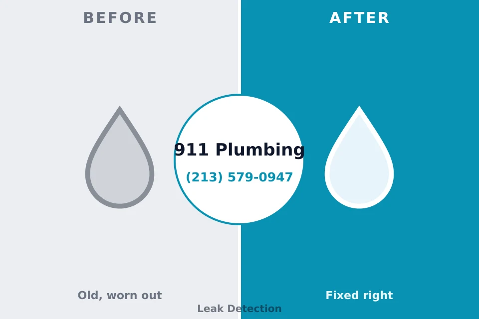 Before and after: plumbing repair Sullivan Gardens, TN